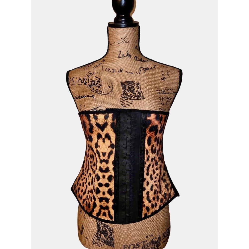 NWOT ANN MICHELL WAIST TRAINER CINCHER CORSET ANIMAL PRINT EXTRA LARGE XL
